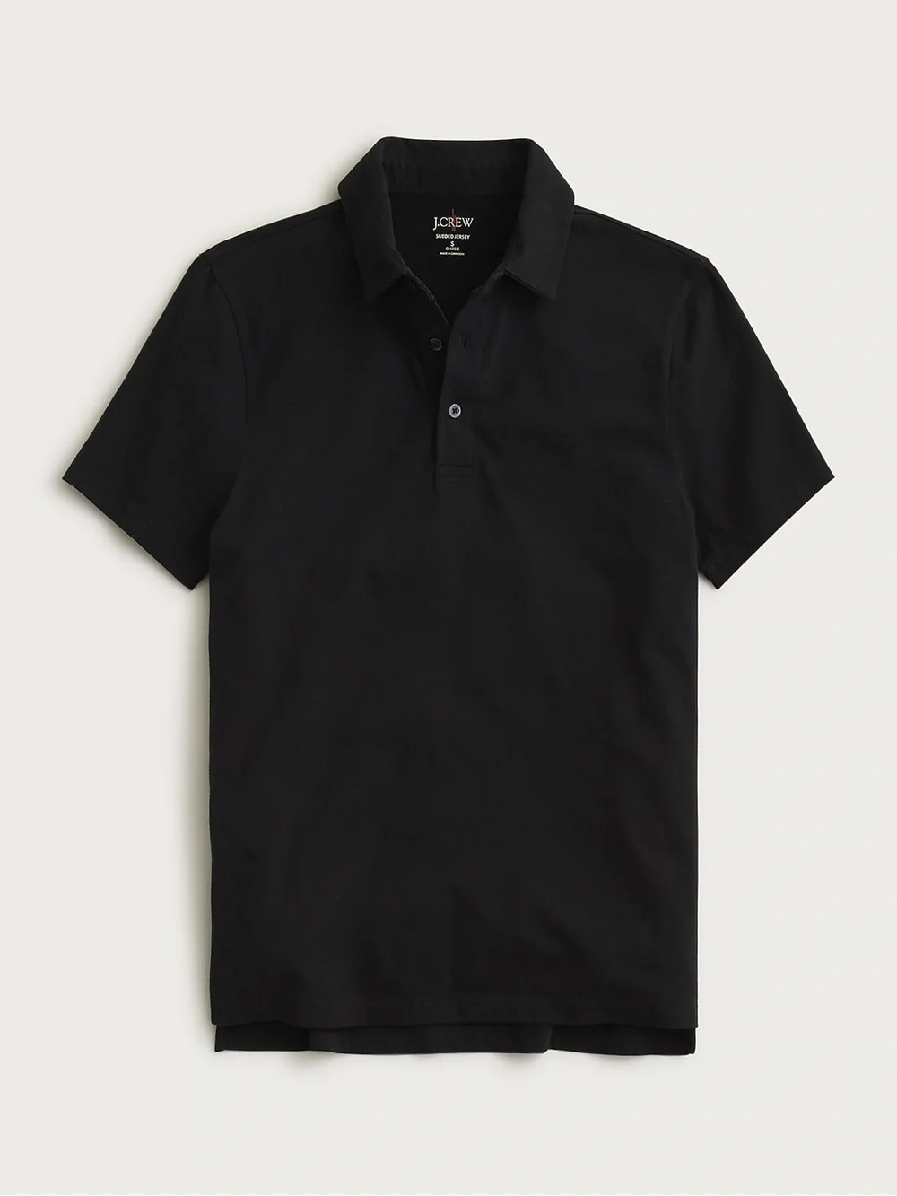 NWT J. Crew Sueded cotton polo shirt